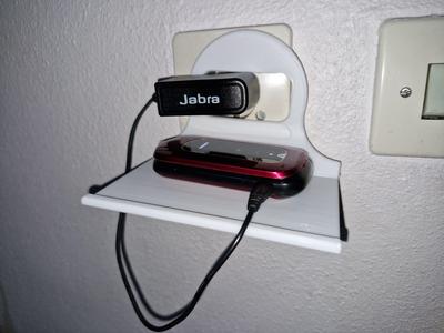 Phone stand for socket