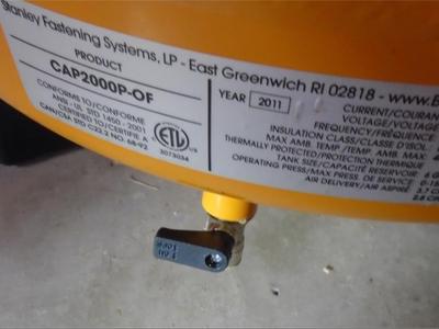 Bostitch Compressor Drain Handle
