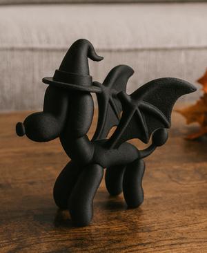 HALLOWEEN BALLOON DOG / HALLOWEEN DECOR / HOMEDECOR / ABSTRACT DECOR