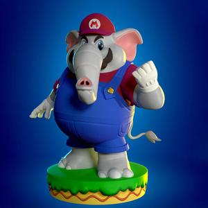 ELEPHANT MARIO FANART