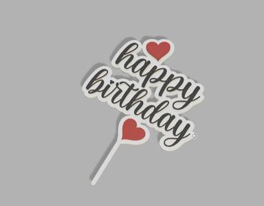 cake topper- happy birthday 🎂🎉🌈