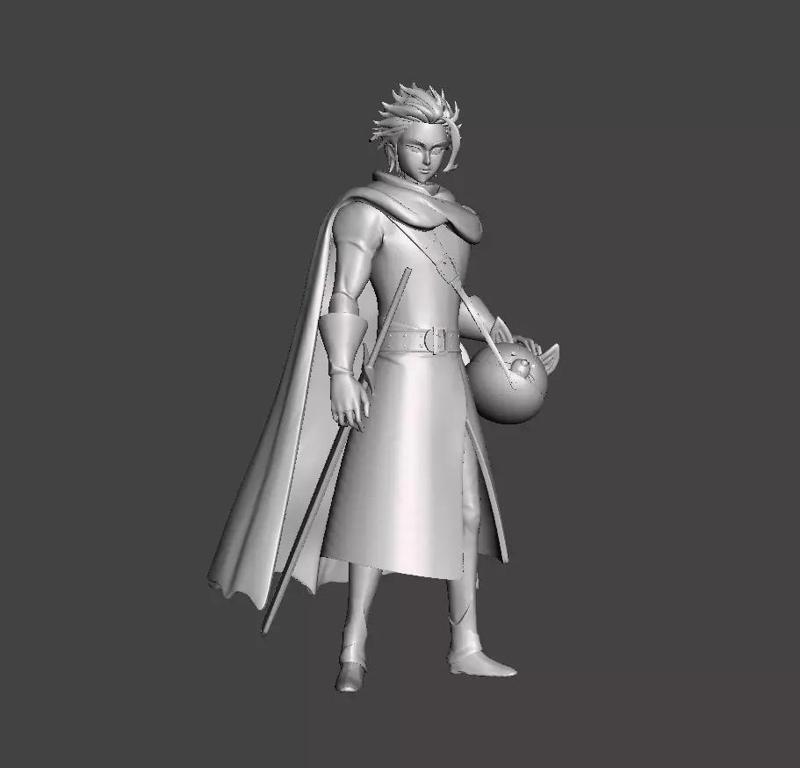 Arthur Pendragon and Cath Palug 3D Model