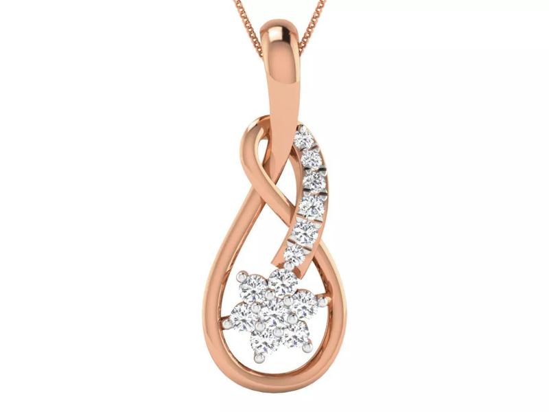 High Jewelry Pendant Earrings Set 3dm stl obj mtl gltf glb