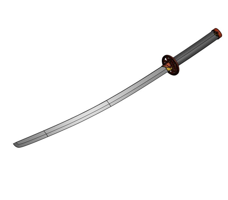 Iron Man Inspired Samurai Katana Prop