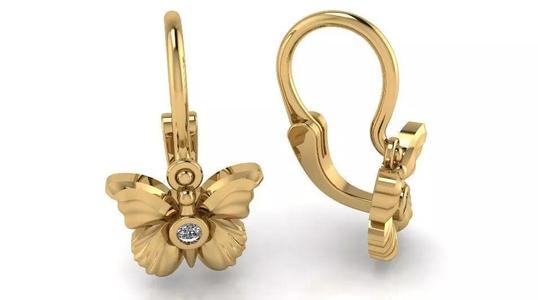 Butterfly earring