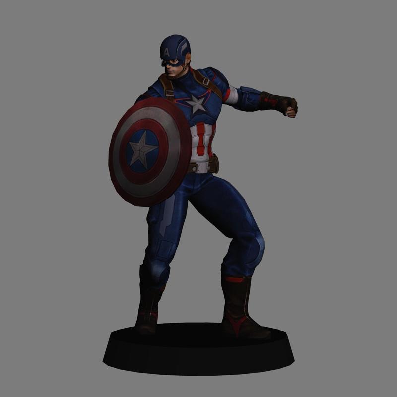 Captain America - Avengers Age of Ultron LOW POLYGONS AND NEW EDITION