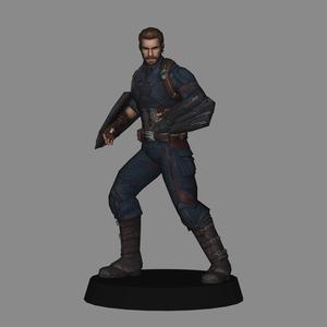 Captain America - Avengers Infinity War LOW POLYGONS AND NEW EDITION
