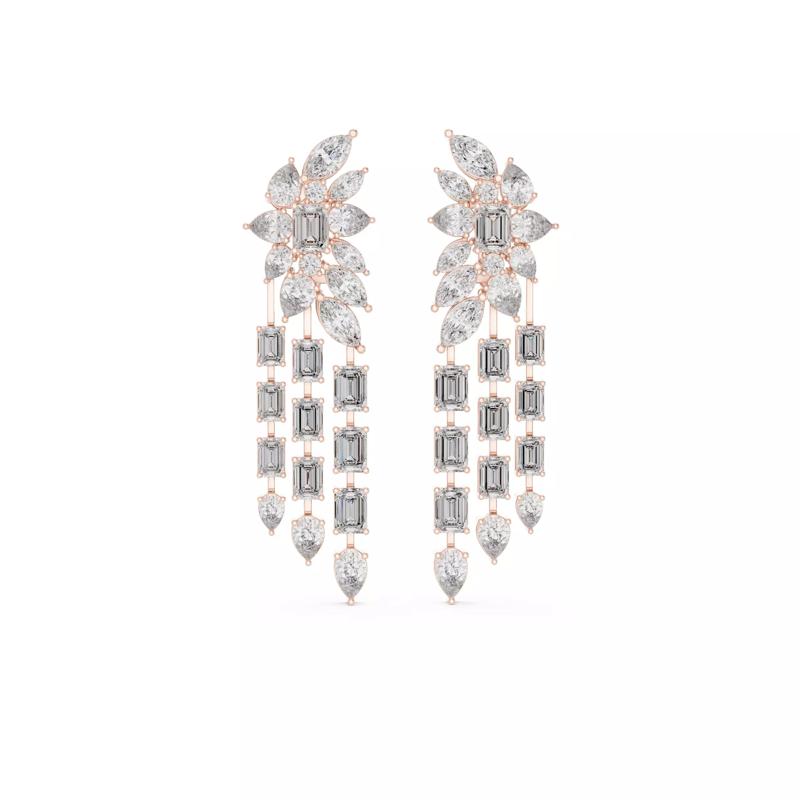 Flower Diamond drops 3dm stl renders 360 Animation Videos