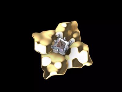 Designer Princess Cut Earrings stl verified