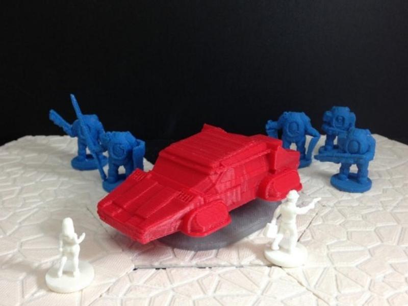 Serengeti KNIFEHAWK (80's Hovercar in 18mm scale)