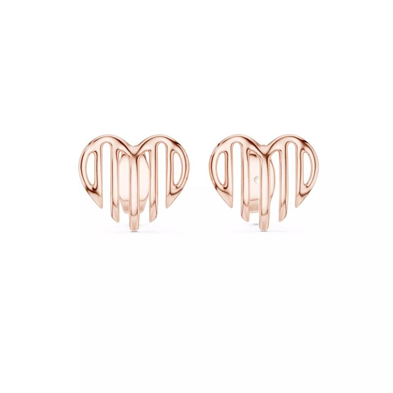 Diamond Studs Earrings 3dm stl renders details 360 animation
