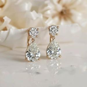 Classic Teardrop Diamond Earrings