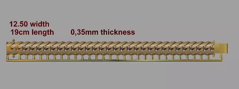 One piece fusion chain is cast directly