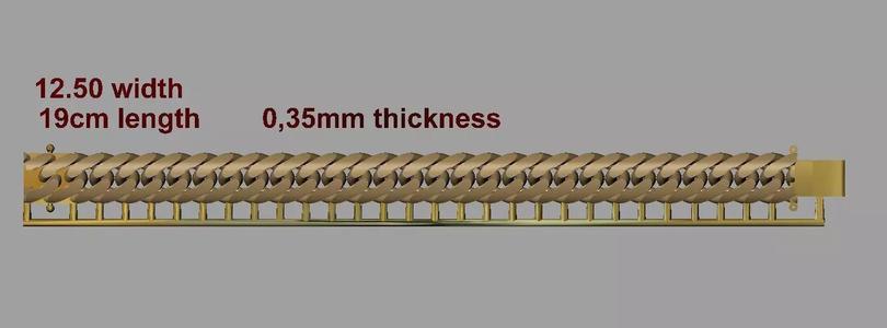 One piece fusion chain is cast directly