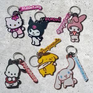 Pack x6 Keychains Hello Kitty and friends