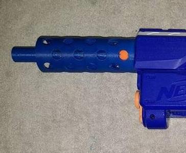 Jodocast's Nerf KG9 Style barrel attachment