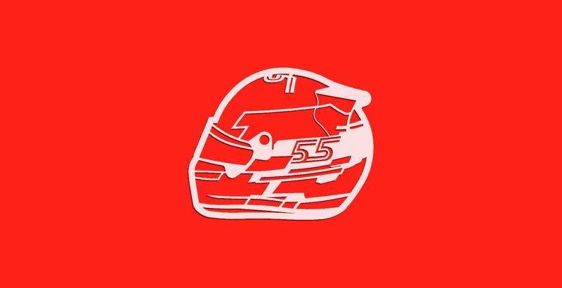 Carlos Sainz Ferrari 2024 Helmet