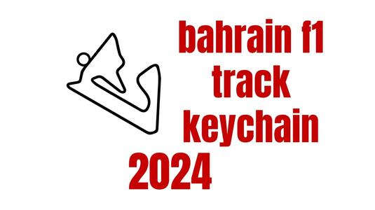 bahrain f1 track keychain