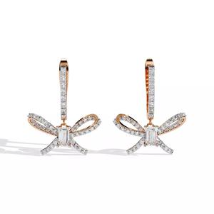 Diamond Studs Earrings 360 animation renders 3dm stl details