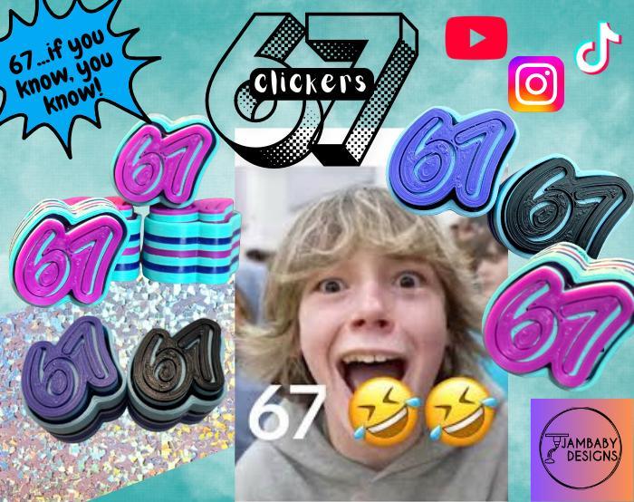 67 Clicker Fidget and Keychain