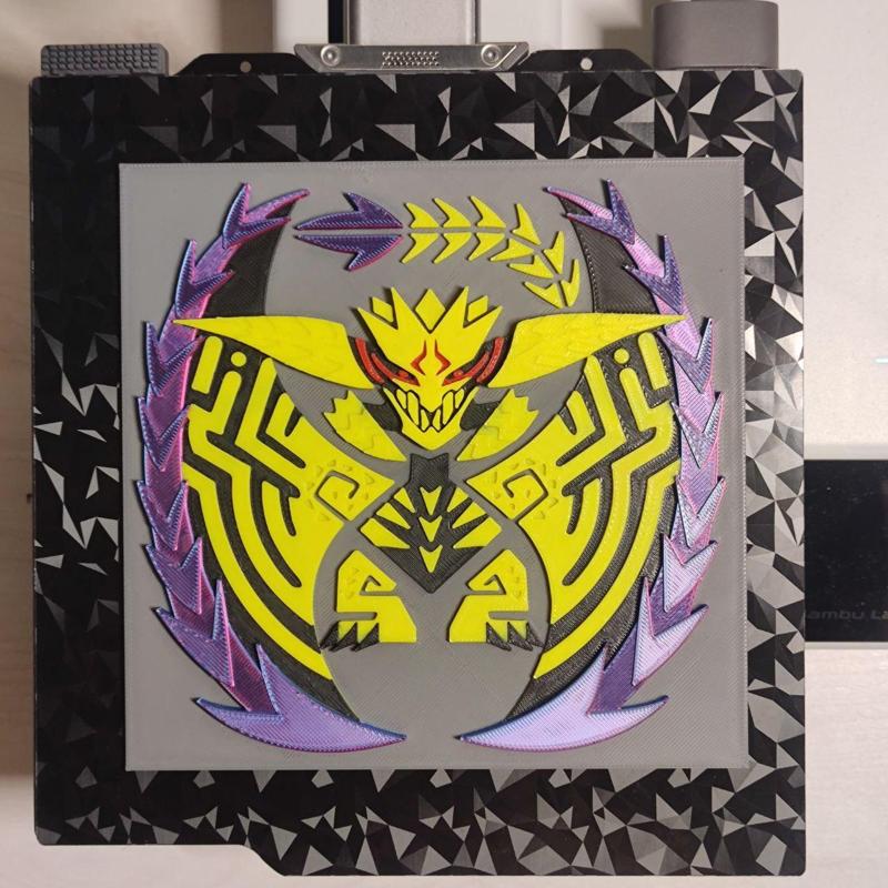 REY DAU - ICON PLATE FROM MONSTER HUNTER (MULTI COLOR)