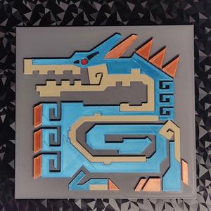 LAGIACRUS - ICON PLATE FROM MONSTER HUNTER (MULTI COLOR)