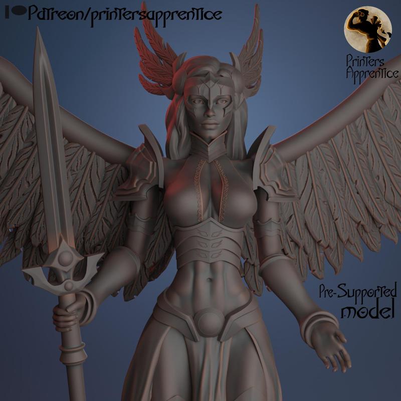 Warrior Valkyrie | Pre-supported mini 75 mm | Free for Patrons (Link In description)