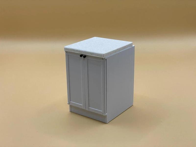 3d STL Files for Miniature Dollhouse Two-door Cabinet - Kitchen System  - 1:12 Scale for 3d Printing - Commercial License