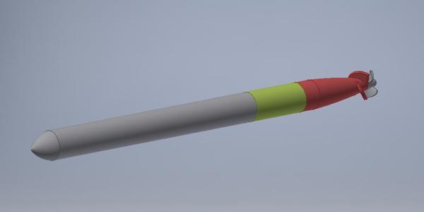 10mm diameter torpedo for RC Submarine U-boat