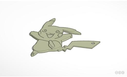pikachu backpack tag