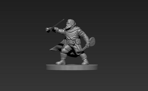 Dwarf Bard Miniature
