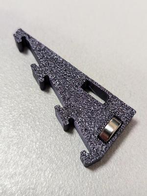 Triple 10mm LED Strip Holder with Dual Magnet Slot