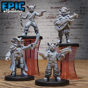Kobold Pirate Set A ‧ DnD Miniature ‧ Tabletop Miniatures ‧ Gaming Monster ‧ 3D Model ‧ RPG ‧ DnDminis ‧ STL FILE