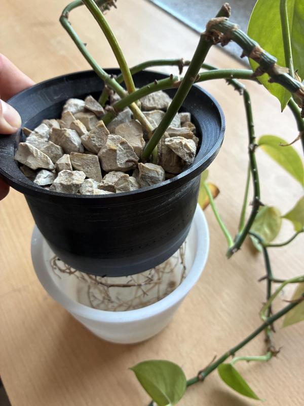 Hydro-Topf Höhe 100mm, Duchchmesser 57/47mm