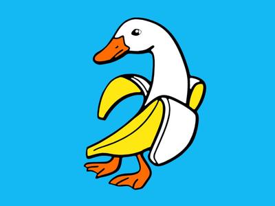 Banana Goose Magnet