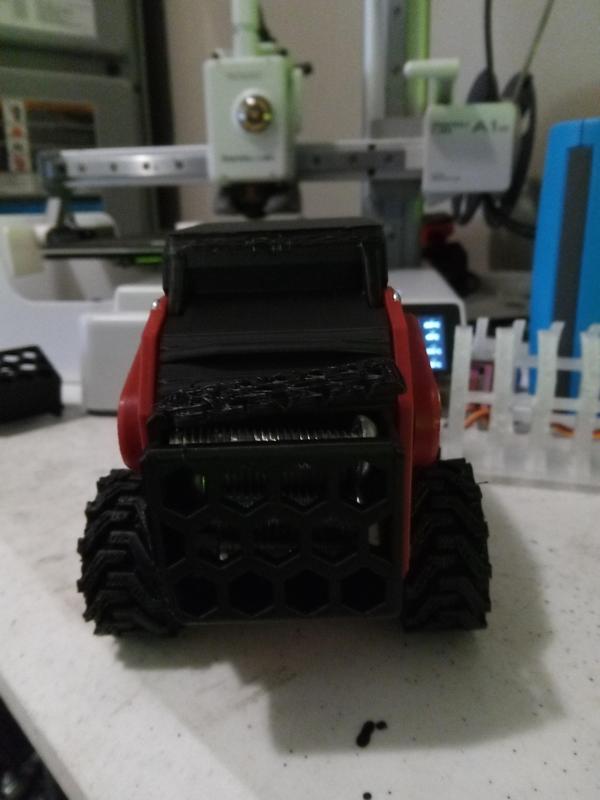 professor boots mini skidi rear motor cover with counter weight box