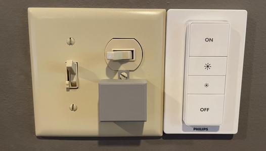 Stacked Duplex light switch guard