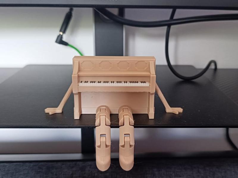 Piano with legs