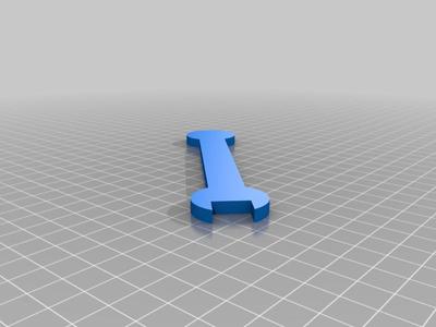 My Customized Parametric Wrench in OpenSCAD