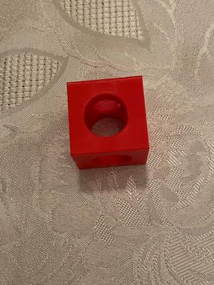 test cube with holes