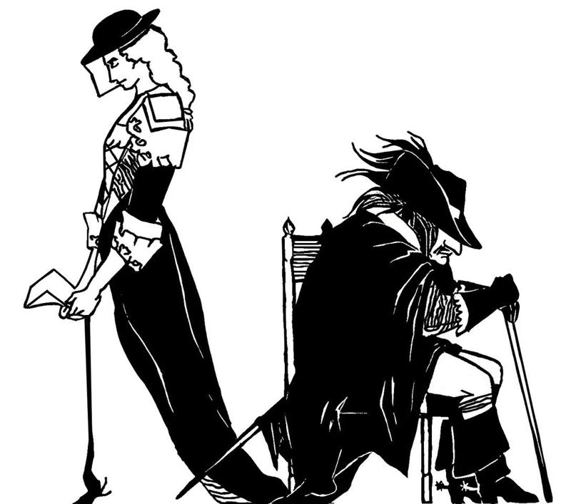 Wall art - Cyrano et Roxane - la lettre   