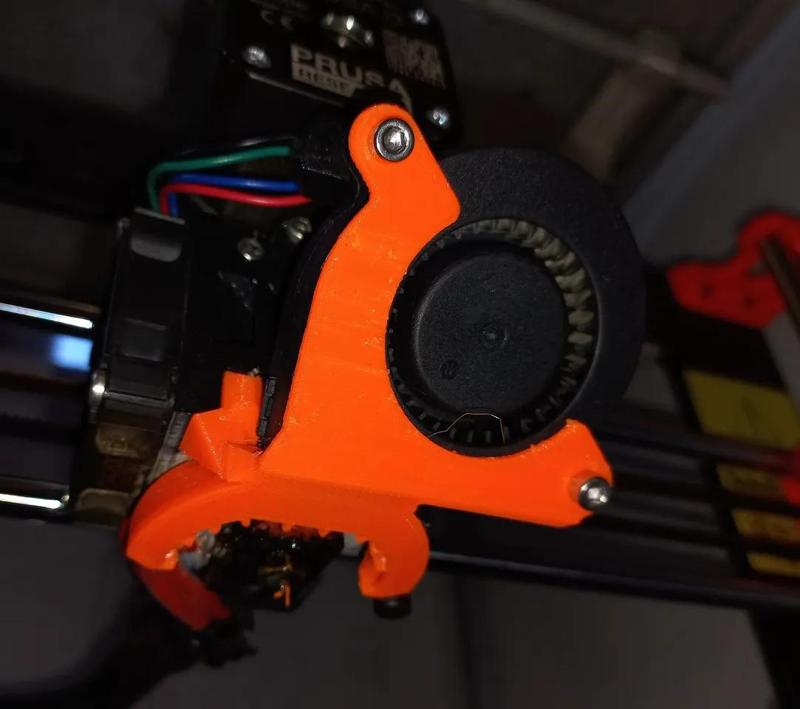 Hybrid fan shroud for MK3S+   