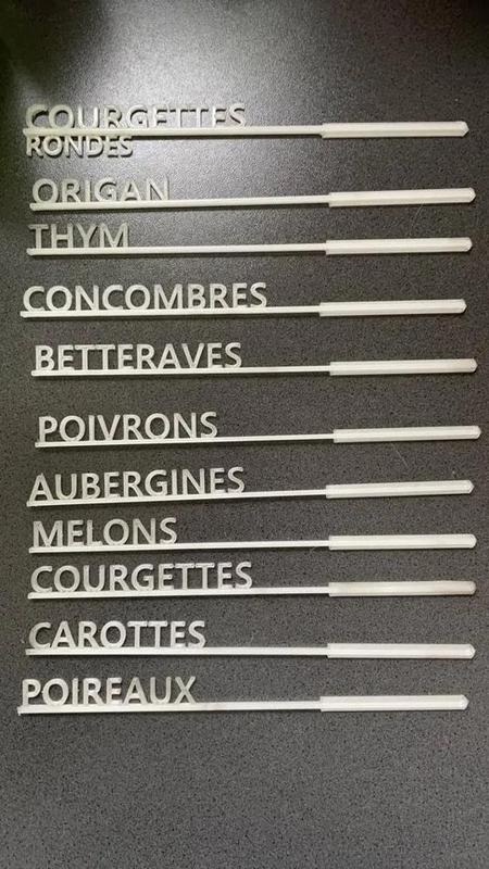 Etiquettes pour potager   
