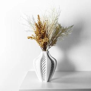 The Elvox Vase, Modern and Unique Home Decor for Dried and Preserved Flower Arrangement  | STL File   