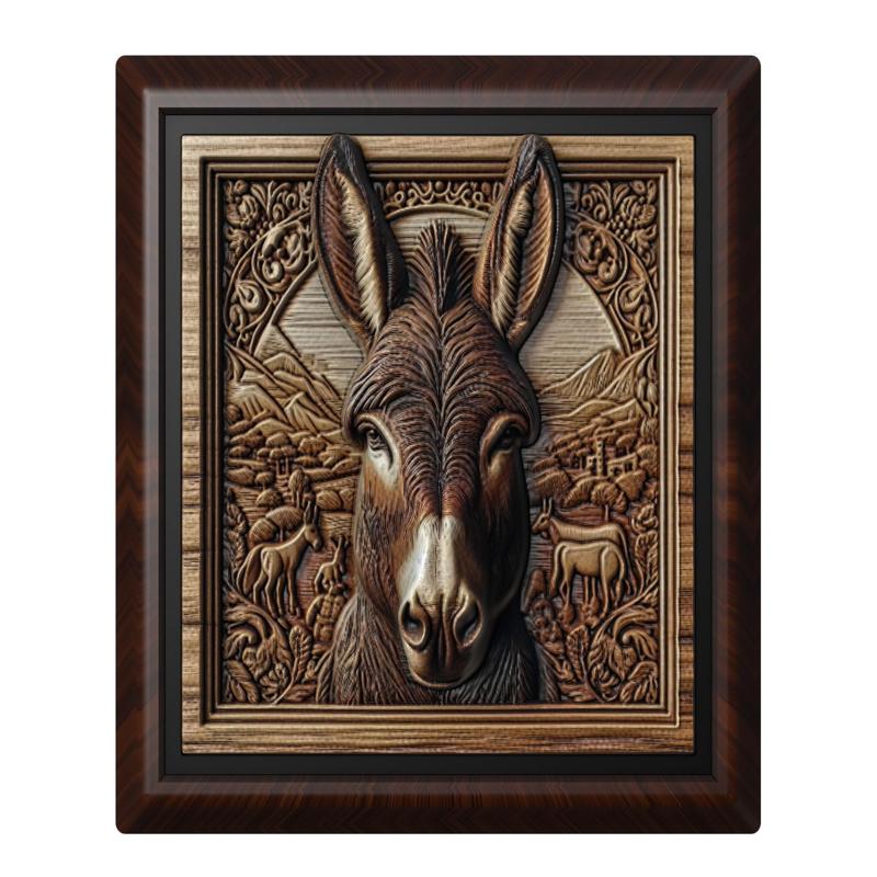 Donkey animal wall art relief wall decor