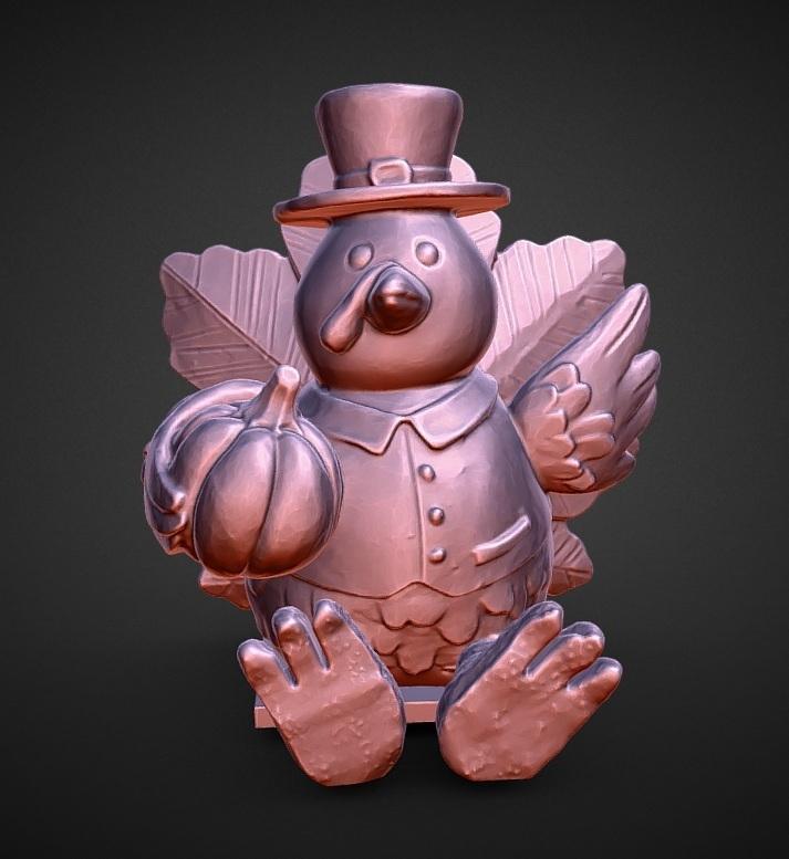 thanksgiving turkey figurine statue