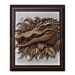 Crocodile animal wall art relief wall decor
