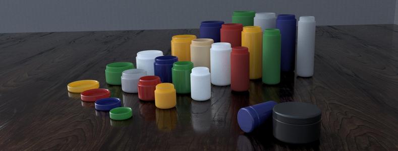 containers, jars, holders for all sorts of small items and more