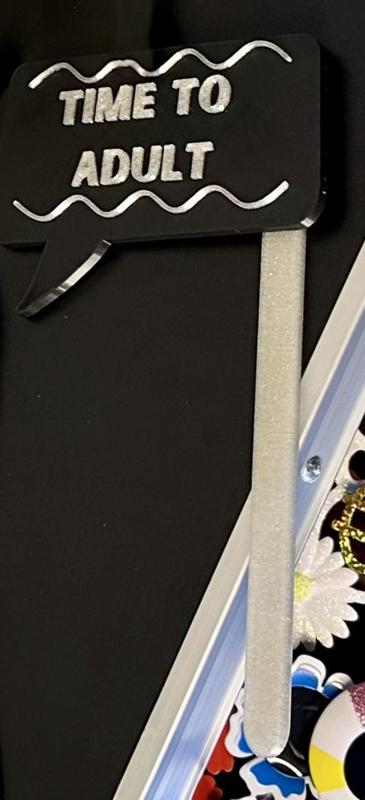 "Time to Adult" graduation Photo Booth photo prop