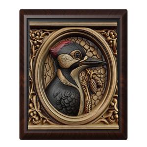 Woodpecker animal wall art relief wall decor